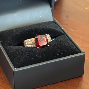 EFFY 14k gold semi precious garnet Gemstone Ring